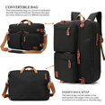 thumbnail image 5 of CoolBELL Convertible Backpack Messenger Bag Shoulder Bag Laptop Case Handbag Business Briefcase Multi-Functional Travel Rucksack Fits 17.3 Inch Laptop for Men/Women (Black), 5 of 5