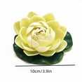 thumbnail image 3 of 1 Piece Floating Foam Lotus Flower with Leaf, Artificial EVA Water Lily for Pond Pool, Realistic Fake Lotus for Spring Garden Decor Dance Prop Home Vase Decoration, 3 of 6