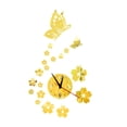 thumbnail image 3 of Reloj de pared colgante DIY, adorno decorativo para la pared de la sala de estar. Oro, 3 of 9