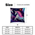 thumbnail image 5 of Starry Unicorn Throw Pillow Covers Set of 2, Velvet Cushion Case with Unique Patterns for Bed Pillows, 16x16 18x18 20x20 Inches,for Various Occasions, 5 of 6