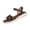 Brown #034, variant on Women's Polka Dot Sandals, Low Heel Open Toe Wedge, Breathable, Summer Casual Beach Shoes Lightweight Women Sandals 42