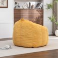 thumbnail image 5 of CQSXDA Giant Bean Bag Chair Sofa in Corduroy for Adults and Teens with Built-In Armrests for Any Living Space, Yellow, 5 of 7