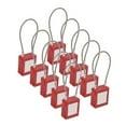 thumbnail image 4 of Cerradura de cable de bloqueo y etiquetado, 10 juegos de bloqueo y etiquetado LOTO Bloqueo de cable Bloqueo de cable de acero Durabilidad mejorada, 4 of 8