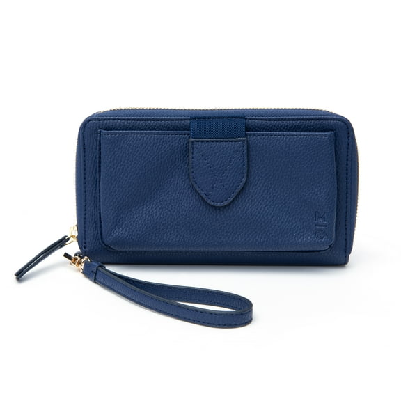 Motile⢠Commuter Wallet with 3,000 Mah Qi Certified Wireless Powerbank, Navy