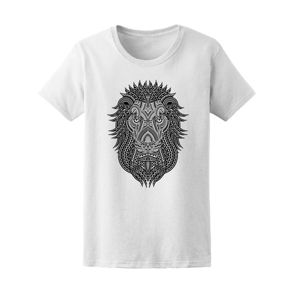 Tribal Style Lion Head Tee Women's -Image by Shutterstock