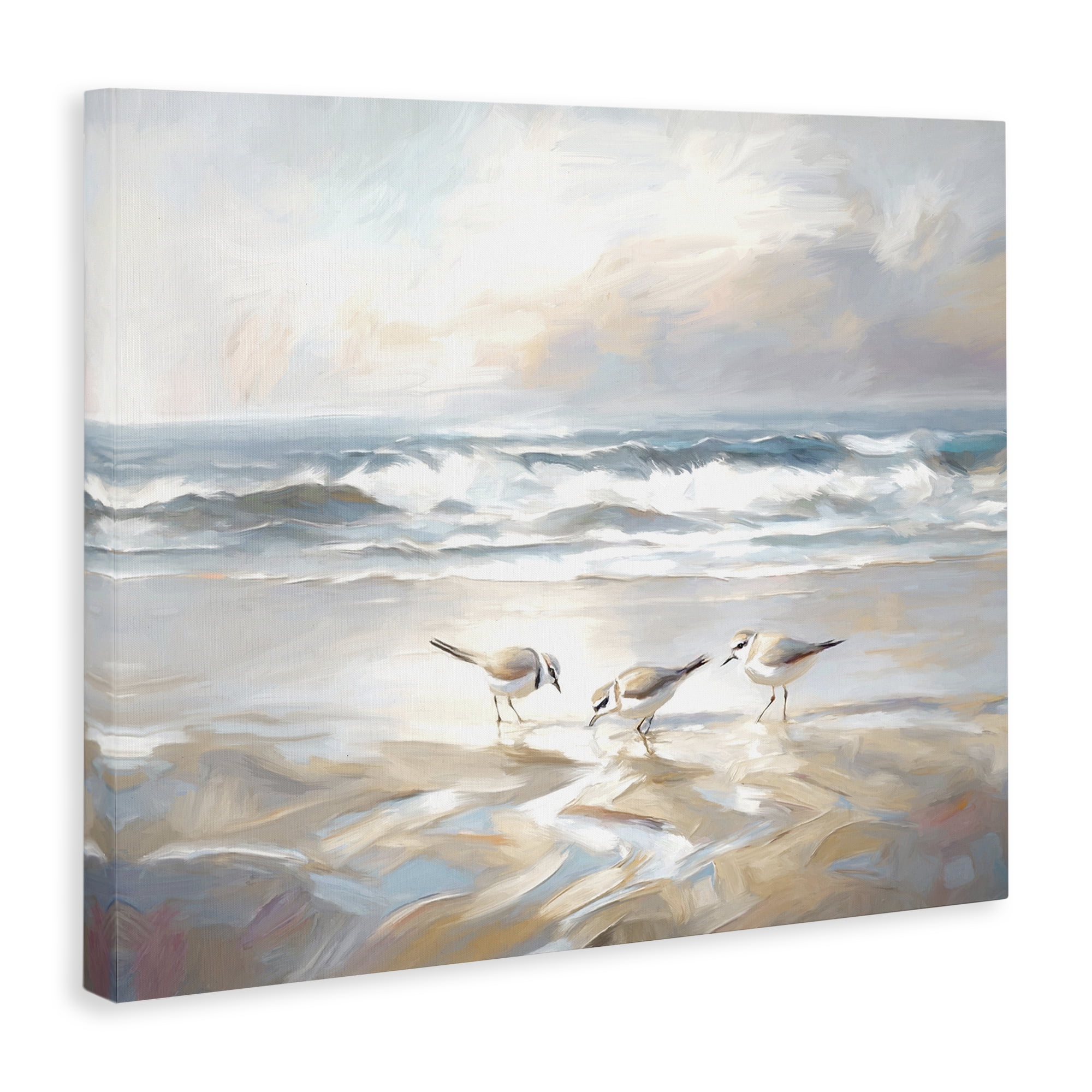 Stupell Industries Blue Haven Bay Coastal Painting Gallery Wrapped Canvas Art Print Wall Art, 30 x 24