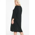 thumbnail image 5 of V Neck Hidden Pocket Swing Dress, 5 of 5