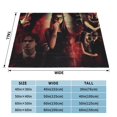 thumbnail image 3 of The Vampire Diaries Flannel Blanket Ultra-Soft Micro Fleece Throw Blanket For Bed Sofa Couch Car Office Unisex Adult Fuzzy Bed Blanket Cozy Kids Throw Blanket 60"x50", 3 of 7