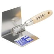 Vulcan 164603L Trowel, 3.5 in W Blade, 4.25 in L Blade, Comfort Grip Handle, Hardwood Handle, 3.5 in Blade Radius