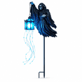 thumbnail image 3 of Diceymbol 2D Halloween Blue LED Glowing Ghost Light Strip with Skull Lantern, 9.84 in Spooky Courtyard Garden Porch Outdoor Decorations, 3 of 10