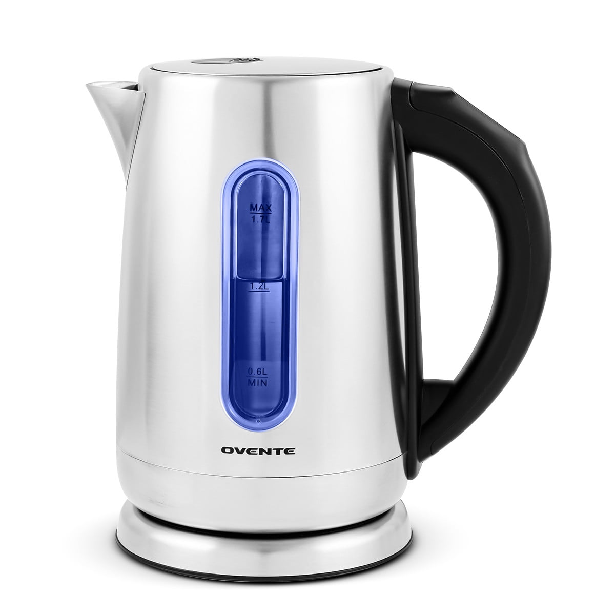 Ovente Electric Hot Water Kettle 1.7 Liter Stainless Steel with Touch