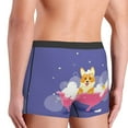 thumbnail image 6 of Salouo Dog Washes in a Pink Bath Print Men's Boxer Briefs,Breathable Underwear Elastic Waistband Briefs for Men -X-Large, 6 of 8