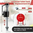 Universal Toilet Tank Replacement Kit, Include Toilet Fill Valve, 2Inch