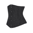 thumbnail image 4 of SHCKE Women's Satin Underbust Corset 24 Spiral Steel Boned Waist Cincher Bustier Bridal Lace Up Corsets, 4 of 6