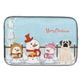 thumbnail image 3 of Caroline's Treasures Merry Christmas Carolers Mastiff Brindle White Dish Drying Mat, 3 of 4