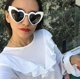 thumbnail image 2 of Womens Heart-shaped Sunglasses - Fashionable, Retro Glasses, 2 of 5