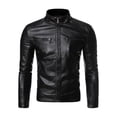 thumbnail image 1 of tredstone Cool Style Men S Motorcycle Jacket For Trendy Look Multiple Sizes Available Men Motorcycle Jacket black 3XL, 1 of 6