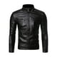 thumbnail image 1 of Chaqueta de moto de piel sintética Sonducket para hombre tipo informal, 1 of 6