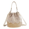 thumbnail image 1 of Bolso de hombro de paja tejida para mujer bolso de playa Sale de Yuyangstore Paquete de hombro de paja, 1 of 8