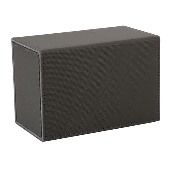 Caja de almacenamiento para tarjetas de juego, duradera, con buena protección, para cartas coleccionables deportivas. Gris