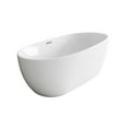 thumbnail image 5 of Elegant Kitchen & Bath BT10754GW-BNK 54 in. Soaking Bathtub, Glossy White with Brushed Nickel Trim, 5 of 8