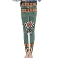 thumbnail image 5 of Summer Deals Women Fleece Lined Leggings Casual Elastic High Waist Fashion Graphic Print Winter Thick Warm Sport Gym Pants(Green,S), 5 of 5