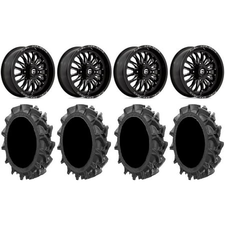 Fuel ARC 24 Wheels Black 37 MotoHavok Tires Sportsman RZR Ranger