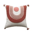 thumbnail image 2 of Fiudx Funda de Almohada Bordada, Diseño de Fibra de Lino Suave, Cierre de Cremallera Invisible, Lavable a Máquina, Decoración de Sofá para El Hogar, Uso Diario o Decoración Navideña, Estilo Multicolo, 2 of 6