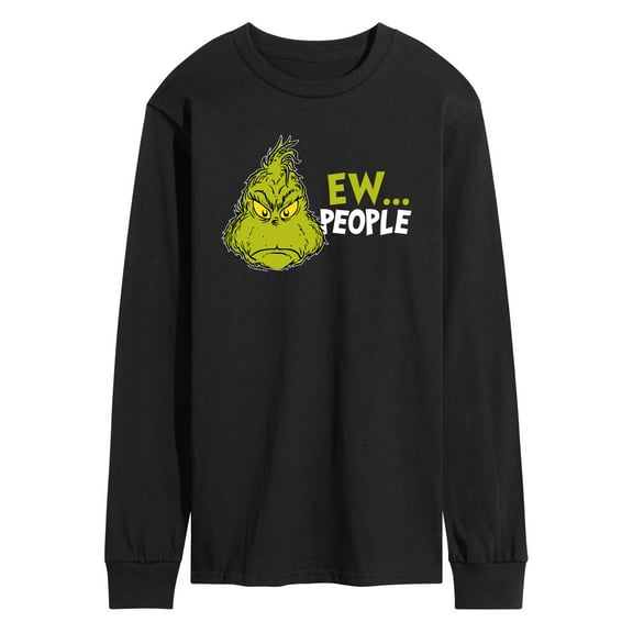 Dr. Seuss - Grinch Ew People - Men's Long Sleeve Graphic T-Shirt