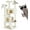 Beige, variant on QUIOCOZY 54 Inch Cat Tree Tower - Beige, Multi-Level with Scratching Post & Condo, Detachable Pet Activity Center