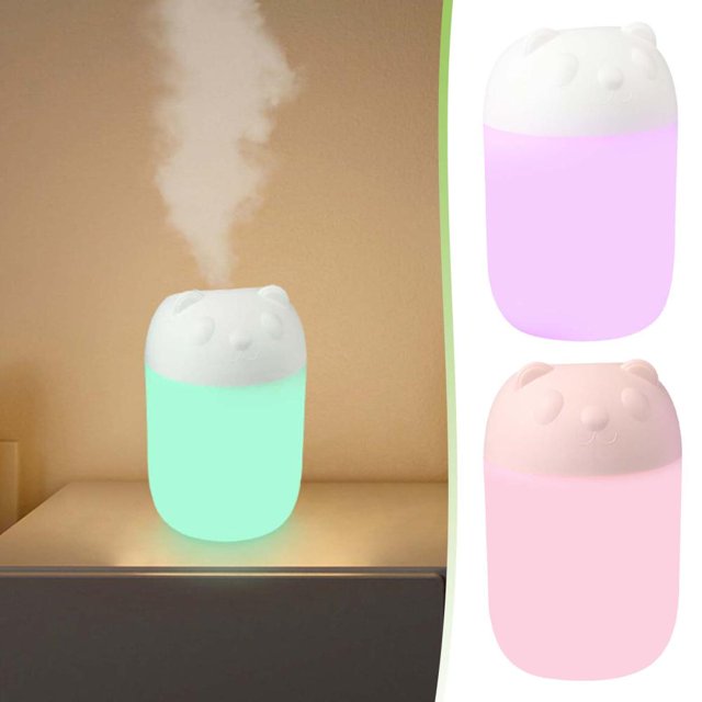 Feltree Portable Night Light Humidifier with USB Power, Large Mist Output, Quiet Operation for Bedroom, Home and Office Use