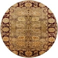 thumbnail image 1 of Ahgly Tapis Rond Industriel Moderne Orange Lavable en Machine, 6 Pieds Rond, 1 of 7