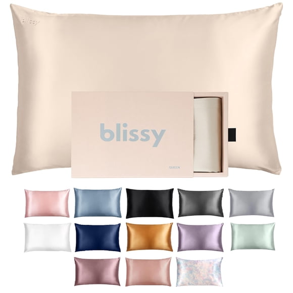 Funda de almohada de seda Blissy 22 momme 6A de seda de morera