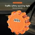 thumbnail image 6 of Dicasser 2Pcs 12 LEDs Orange/Blue Roadside Safety Beacon Warning Light Super Bright Car Road Flares Magnetic Emergency Flashing Lights, 6 of 8