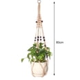 thumbnail image 2 of Coofit Macrame Plant Hanger Bohemian - Hanging Plant Holder Hanging Planter with Beads, 2 of 10