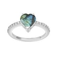 thumbnail image 1 of Side Accents 7 MM Labradorite 925 Sterling Silver Women Solitaire Ring, 1 of 2