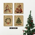 thumbnail image 3 of Hieng Vintage Winter Christmas Prints Poster Unframed Set of 4, Rustic Santa Claus Christmas Snowman Wall Art Decor for Living Room Bedroom Dorm, Retro Christmas Tree Wall Pictures Artwork, 3 of 6