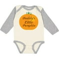 thumbnail image 3 of Inktastic Halloween Daddy Little Pumpkin Boys or Girls Long Sleeve Baby Bodysuit, 3 of 5