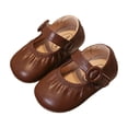 thumbnail image 5 of SROBPTY Toddler Girls Sandals Leather Summer Closed Toe Flat Shoes for 0-3 Years, 5 of 5