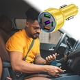 thumbnail image 1 of Cargador De Coche Para Teléfono Con Interfaz De 5 Puertos, 3 Usb Y 2 Pd, Con Indicador De Voltaje, Pd 30 W, Rápido, Apto Para Iphone Y Teléfonos Android, 1 of 3