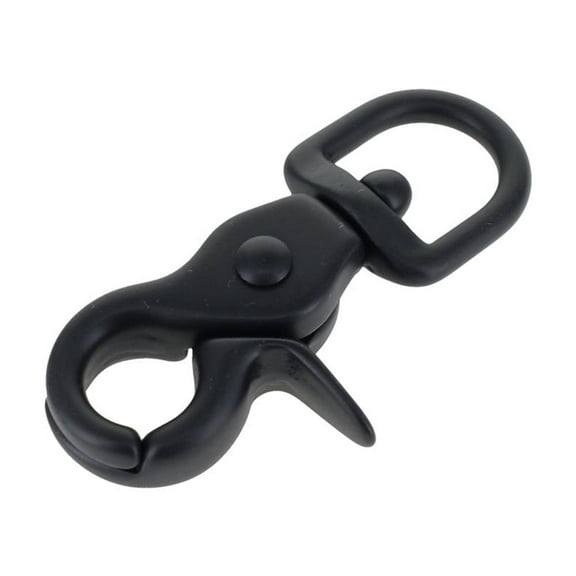 3002A 1/2" PVD Black Matte, Swivel Trigger Snap, Solid Brass-LL