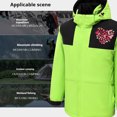 thumbnail image 5 of Chaquetas y abrigos casuales de manga larga con capucha, con USB, temperatura constante, calefactables, resistentes al viento, talla grande, para hombre y mujer, invierno, 4 unidades, 5 of 5