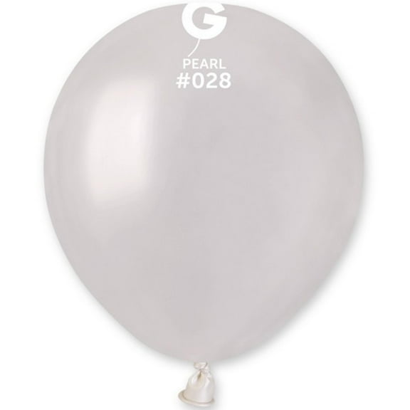 Gemar - 5 Metallic Pearl Latex Balloons #028 (100pcs)