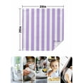 thumbnail image 5 of Purple Striped Cloth Napkins Washable Set of 1, Modern Farmhouse Purple White Stripes Reusable Dinner Table Napkins Cloth Bulk for Weddings Kitchen Restaurants Hotel Events Parties 20 x 20 Inch, 5 of 9