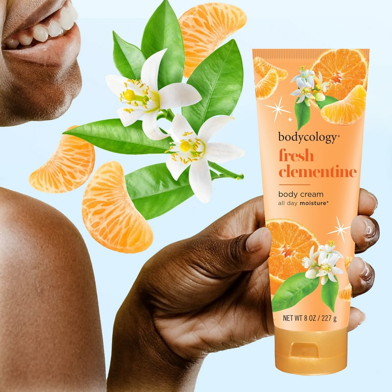 ボディクリーム Desodorante Corporal Bodycology Moisturizing Body Cream, Fresh Clementine, 8 oz