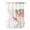 Red, variant on No Hook Pink Weeping Floral Shower Curtain with Snap in Liner Set, Spring Summer Pastoral Flowers Rustic Waterproof Bathroom Curtains with See Through Top Window, Hotel Style Small 36 x 72 Inch