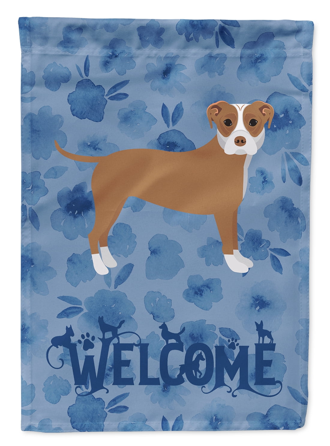 Staffordshire Bull Terrier #2 Welcome Flag Canvas House Size