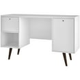 thumbnail image 1 of Manhattan Comfort Edgar Writing Desk in White, 1 of 4