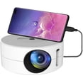 thumbnail image 1 of MUSICOZY Movie Portable Projector Low Noise Video Projector 1080p TV Projector Mini Projector Wired Same Screen 200 Inch Large Projection Screen Home Projector Smart Projector Tech Gadgets Mini TV, 1 of 9