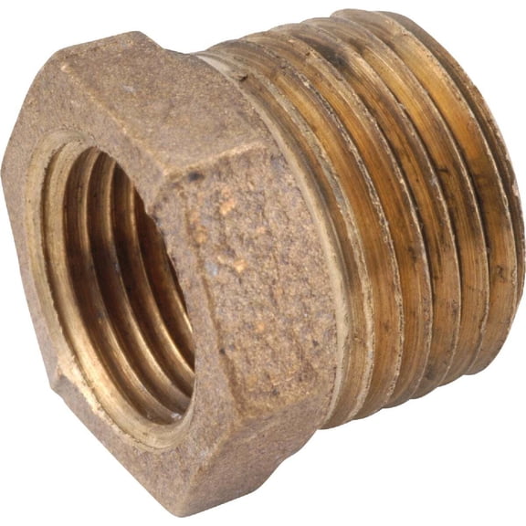 Anderson Metals 1/4 in. MPT in. X 1/8 in. D FPT Red Brass Hex Bushing